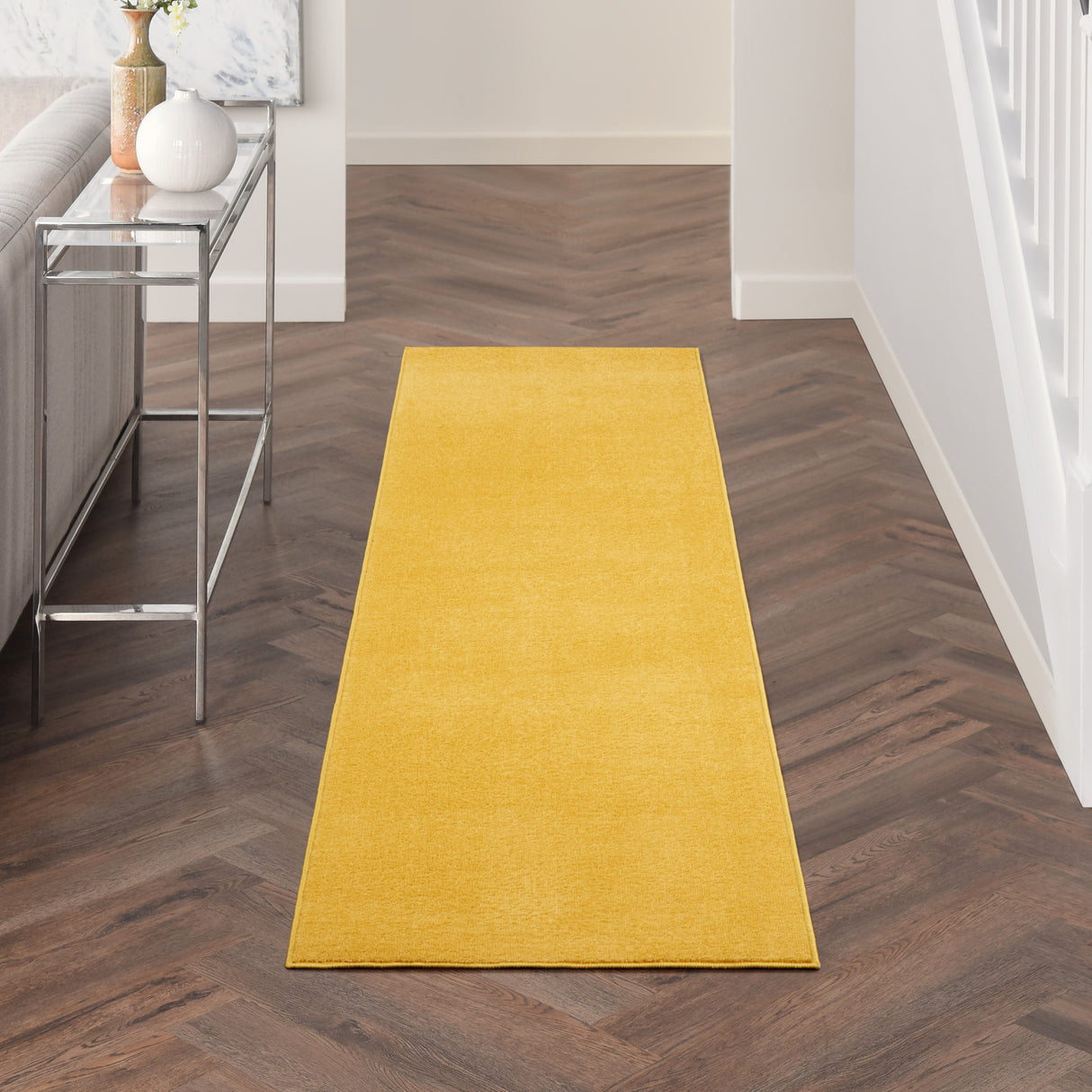 2' X 6' Yellow Non Skid Indoor Outdoor Runner Rug