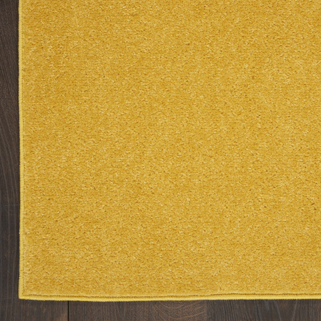 4' X 6' Yellow Non Skid Indoor Outdoor Area Rug