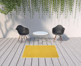 4' X 6' Yellow Non Skid Indoor Outdoor Area Rug