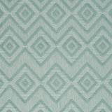 6' X 9' Aqua And Teal Argyle Indoor Outdoor Area Rug