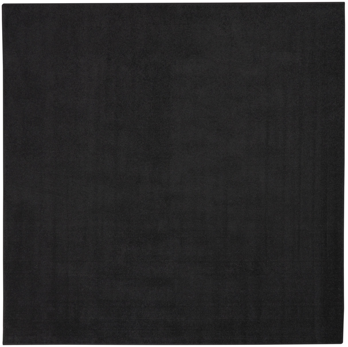 5' X 5' Black Square Non Skid Indoor Outdoor Area Rug