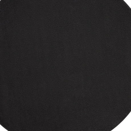 6' X 6' Black Round Non Skid Indoor Outdoor Area Rug