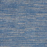 2' X 4' Blue And Grey Striped Non Skid Indoor Outdoor Runner Rug