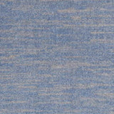 3' X 5' Blue And Grey Striped Non Skid Indoor Outdoor Area Rug