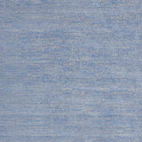 5' X 5' Blue And Grey Square Striped Non Skid Indoor Outdoor Area Rug