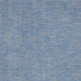 9' X 12' Blue And Grey Striped Non Skid Indoor Outdoor Area Rug