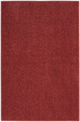 2' X 4' Brick Red Non Skid Indoor Outdoor Runner Rug