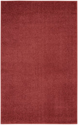 3' X 5' Brick Red Non Skid Indoor Outdoor Area Rug