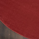 4' X 4' Brick Red Round Non Skid Indoor Outdoor Area Rug