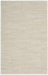 2' X 4' Ivory And Beige Non Skid Indoor Outdoor Runner Rug