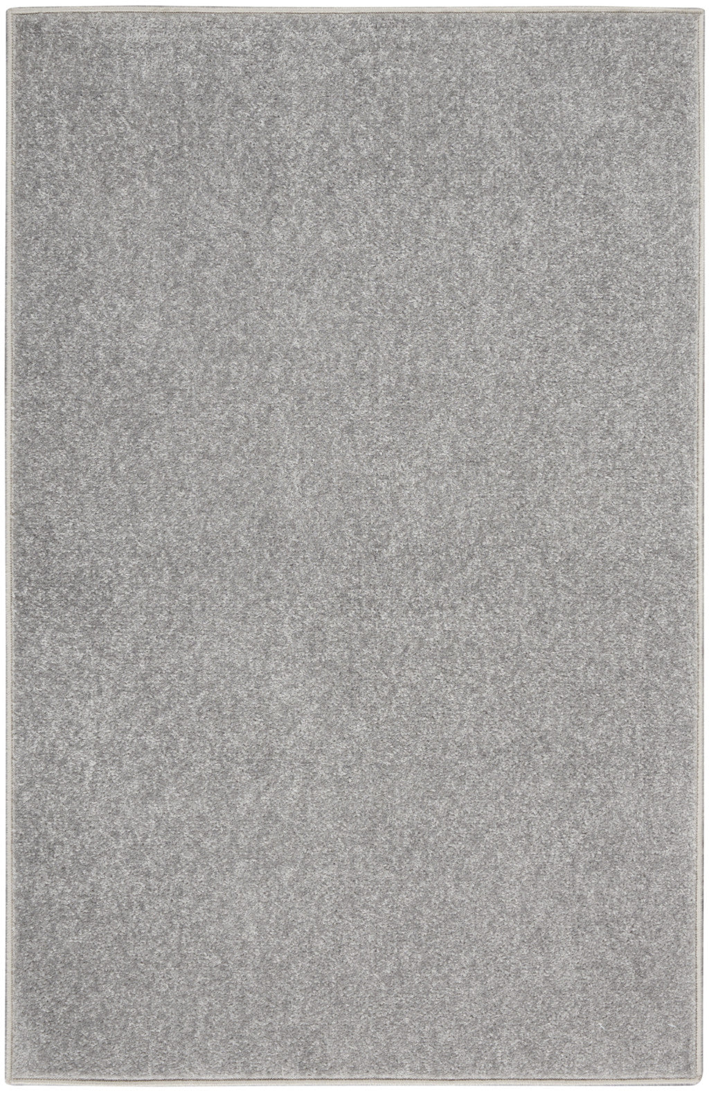 2' X 4' Silver Grey Non Skid Indoor Outdoor Runner Rug