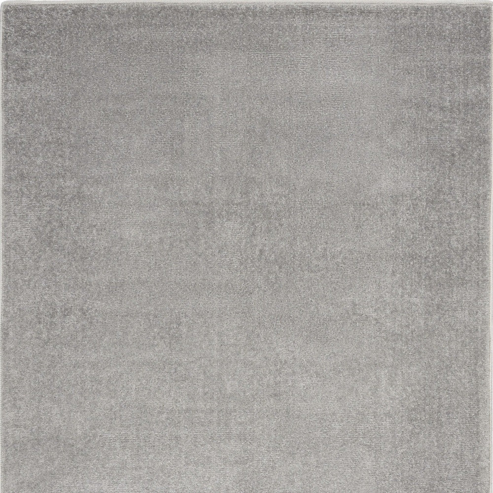 3' X 5' Silver Grey Non Skid Indoor Outdoor Area Rug