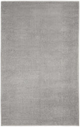 3' X 5' Silver Grey Non Skid Indoor Outdoor Area Rug