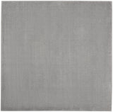 5' X 5' Silver Grey Square Non Skid Indoor Outdoor Area Rug