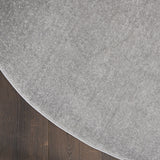 6' X 6' Silver Grey Round Non Skid Indoor Outdoor Area Rug