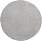 6' X 6' Silver Grey Round Non Skid Indoor Outdoor Area Rug