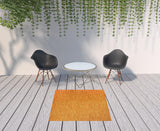 5' X 5' Sunburst Square Non Skid Indoor Outdoor Area Rug