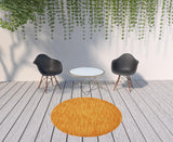 6' X 6' Sunburst Round Non Skid Indoor Outdoor Area Rug