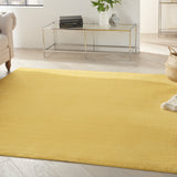 5' X 5' Yellow Square Non Skid Indoor Outdoor Area Rug