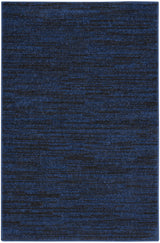 2' X 4' Midnight Blue Stain Resistant Indoor Outdoor Area Rug