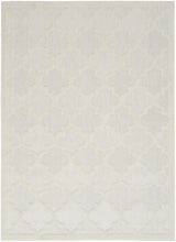 4' X 6' Ivory And White Ikat Indoor Outdoor Area Rug