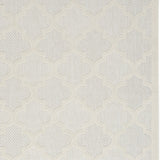 4' X 6' Ivory And White Ikat Indoor Outdoor Area Rug