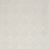 4' X 6' Ivory And White Ikat Indoor Outdoor Area Rug