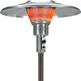 40000 BTU Bronze Steel Propane Cylindrical Pole Standing Patio Heater