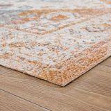 8' X 10' Beige Abstract Stain Resistant Indoor Outdoor Area Rug