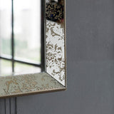 15" Square Vintage Style Wall Mounted Accent Mirror