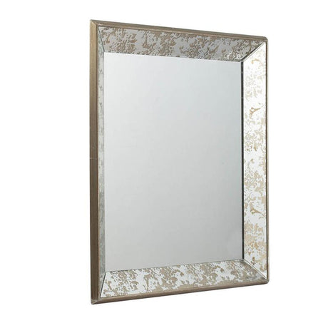 24" Square Vintage Style Wall Mounted Accent Mirror