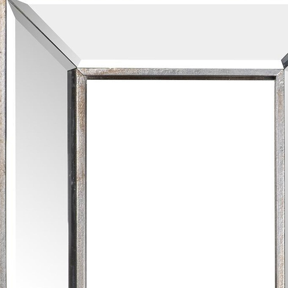 18" Silver Framed Accent Mirror