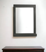 43" Gray Oak Framed Dresser Mirror