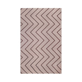 6' X 9' Beige Waves Stain Resistant Indoor Outdoor Area Rug