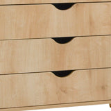 35" Natural Solid Wood Four Drawer Dresser