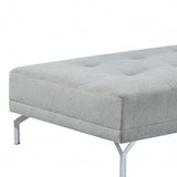 74" Gray Velvet Sofa And Toss Pillow With Black Legs