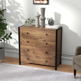 4-Drawer Dresser Modern Wooden Chest of Drawers for Bedroom Living Room-Oak