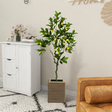 Artificial Lemon Tree 2.6/4/5.2 Feet Tall Fake Lemon Plant wuth Lemon Fruits-4 ft