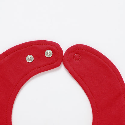 Aidens Corner Organic Cotton Baby Bibs | Red
