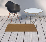 2' X 4' Tan Stain Resistant Indoor Outdoor Area Rug