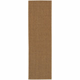 2' X 8' Tan Stain Resistant Indoor Outdoor Area Rug