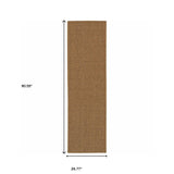 2' X 8' Tan Stain Resistant Indoor Outdoor Area Rug