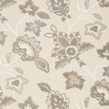 9' X 12' Beige Floral Stain Resistant Non Skid Area Rug