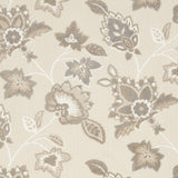 4' X 6' Beige Floral Stain Resistant Non Skid Area Rug