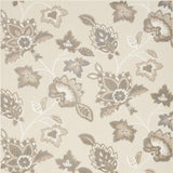 4' X 6' Beige Floral Stain Resistant Non Skid Area Rug