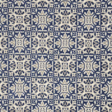 8' X 11' Blue Geometric Non Skid Indoor Outdoor Area Rug