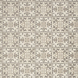 4' X 6' Ivory And Grey Fleur De Lis Stain Resistant Non Skid Area Rug