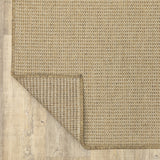 7' X 10' Beige Stain Resistant Indoor Outdoor Area Rug