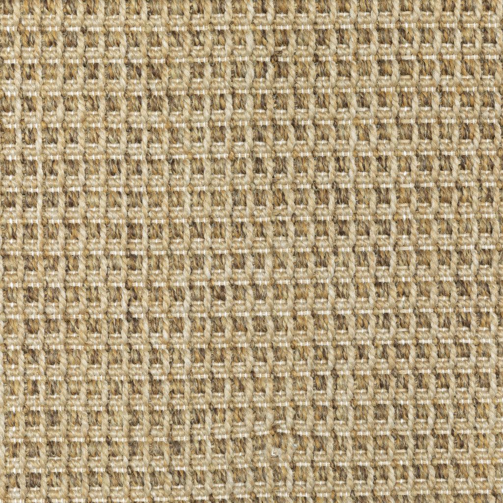 7' X 10' Beige Stain Resistant Indoor Outdoor Area Rug