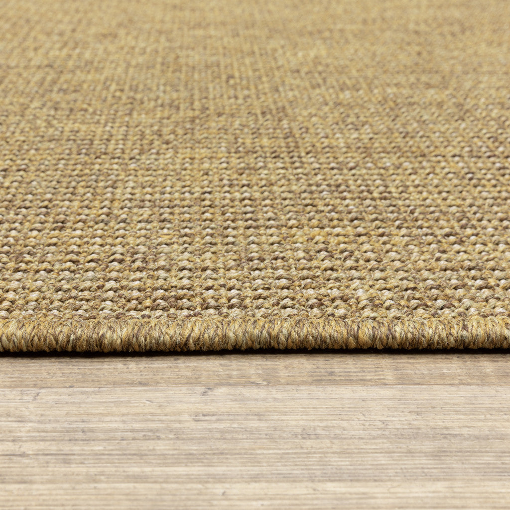 2' X 8' Tan Stain Resistant Indoor Outdoor Area Rug